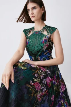 New ๐ Karen Millen Metallic Guipure Lace Placed Floral Pleat Midi ๐ Dress โ๏ธ 11 New ๐ Karen Millen Metallic Guipure Lace Placed Floral Pleat Midi ๐ Dress โ๏ธ -OCCASION DRESSES Sale2023 bkk07344 black xl 2