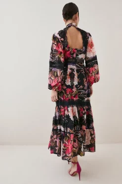Cheapest ❤️ Karen Millen Floral Mixed Lace & Embroidery Midaxi 👗 Dress 💯 10 Cheapest ❤️ Karen Millen Floral Mixed Lace & Embroidery Midaxi 👗 Dress 💯 -OCCASION DRESSES Sale2023 bkk07379 floral xl 2