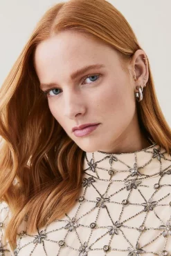 Best Sale ⌛ Karen Millen Lydia Millen Embellished Tie Neck Detail Woven Mini 👗 Dress 👍 10 Best Sale ⌛ Karen Millen Lydia Millen Embellished Tie Neck Detail Woven Mini 👗 Dress 👍 -OCCASION DRESSES Sale2023 bkk07409 ivory xl 2