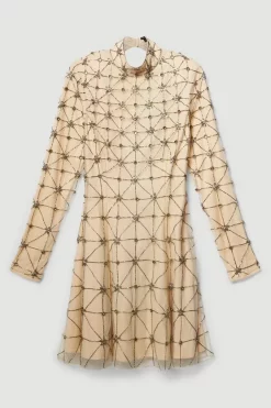 Best Sale ⌛ Karen Millen Lydia Millen Embellished Tie Neck Detail Woven Mini 👗 Dress 👍 12 Best Sale ⌛ Karen Millen Lydia Millen Embellished Tie Neck Detail Woven Mini 👗 Dress 👍 -OCCASION DRESSES Sale2023 bkk07409 ivory xl 4