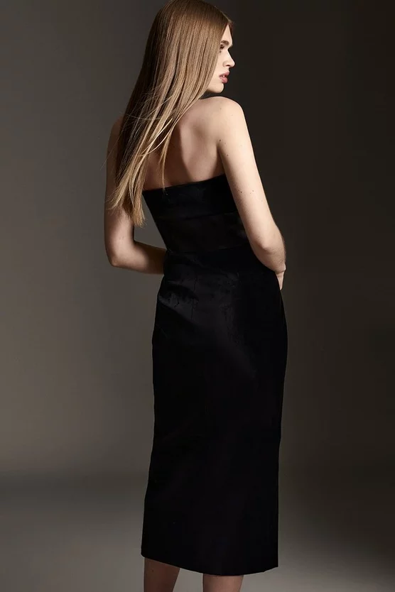 Coupon 🤩 Karen Millen Velvet Corset Bodice Bandeau Midi 👗 Dress 🎁 5 Coupon 🤩 Karen Millen Velvet Corset Bodice Bandeau Midi 👗 Dress 🎁 - Image 3