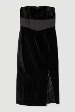 Coupon 🤩 Karen Millen Velvet Corset Bodice Bandeau Midi 👗 Dress 🎁 11 Coupon 🤩 Karen Millen Velvet Corset Bodice Bandeau Midi 👗 Dress 🎁 -OCCASION DRESSES Sale2023 bkk07446 black xl 3