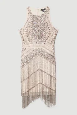 Promo 🔥 Karen Millen Embellished Halter Fringed Mini 👗 Dress 😍 11 Promo 🔥 Karen Millen Embellished Halter Fringed Mini 👗 Dress 😍 -OCCASION DRESSES Sale2023 bkk07531 blush xl 3