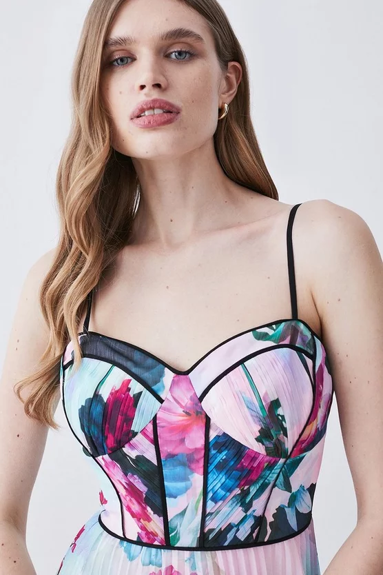Wholesale ๐ฅฐ Karen Millen Floral Pleat Corset Detail Woven Strappy Midi ๐ Dress ๐ 4 Wholesale ๐ฅฐ Karen Millen Floral Pleat Corset Detail Woven Strappy Midi ๐ Dress ๐ - Image 2