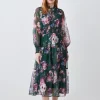 Cheapest 🥰 Karen Millen Floral Shirred Detail Woven Maxi 👗 Dress 🎉 -OCCASION DRESSES Sale2023 bkk07580 floral xl