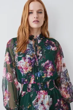 Cheapest 🥰 Karen Millen Floral Shirred Detail Woven Maxi 👗 Dress 🎉 -OCCASION DRESSES Sale2023 bkk07580 floral xl 5