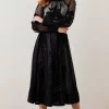 Best Sale 💯 Karen Millen Lydia Millen Tall Floral Applique Mesh Woven Midi 👗 Dress 👏 -OCCASION DRESSES Sale2023 bkk07600 black xl