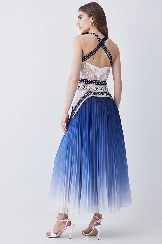 Hot Sale ๐ฅ Karen Millen Geo Guipure Metallic Woven Pleat Midi ๐ฏ 5 Hot Sale ๐ฅ Karen Millen Geo Guipure Metallic Woven Pleat Midi ๐ฏ - Image 3