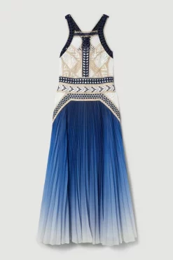 Hot Sale ๐ฅ Karen Millen Geo Guipure Metallic Woven Pleat Midi ๐ฏ 11 Hot Sale ๐ฅ Karen Millen Geo Guipure Metallic Woven Pleat Midi ๐ฏ -OCCASION DRESSES Sale2023 bkk07690 blue xl 3