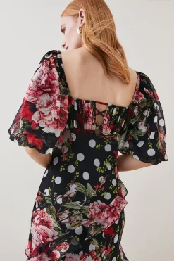 Hot Sale ๐ฅ Karen Millen Petite Spot Floral Chiffon Square Neck Ruffle Maxi ๐ Dress โ 14 Hot Sale ๐ฅ Karen Millen Petite Spot Floral Chiffon Square Neck Ruffle Maxi ๐ Dress โ -OCCASION DRESSES Sale2023 bkk07737 multi xl 5