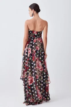 Cheap 👍 Karen Millen Petite Spot Floral Chiffon Drama Hem Mini 👗 Dress 🔔 10 Cheap 👍 Karen Millen Petite Spot Floral Chiffon Drama Hem Mini 👗 Dress 🔔 -OCCASION DRESSES Sale2023 bkk07741 multi xl 2