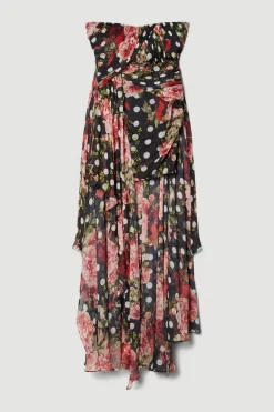 Cheap 👍 Karen Millen Petite Spot Floral Chiffon Drama Hem Mini 👗 Dress 🔔 11 Cheap 👍 Karen Millen Petite Spot Floral Chiffon Drama Hem Mini 👗 Dress 🔔 -OCCASION DRESSES Sale2023 bkk07741 multi xl 3