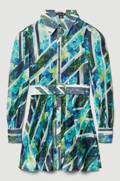 New 🎉 Karen Millen Patchwork Floral Organdie Mini 👗 Dress 🎉 -OCCASION DRESSES Sale2023 bkk07747 green xl 3