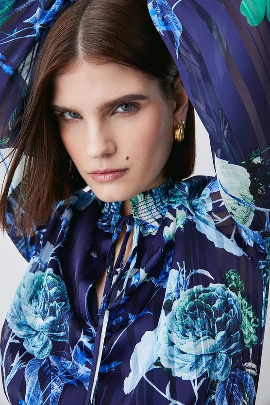 Discount ๐ Karen Millen Floral Shirred Detail Woven Maxi ๐ Dress โจ 7 Discount ๐ Karen Millen Floral Shirred Detail Woven Maxi ๐ Dress โจ - Image 5