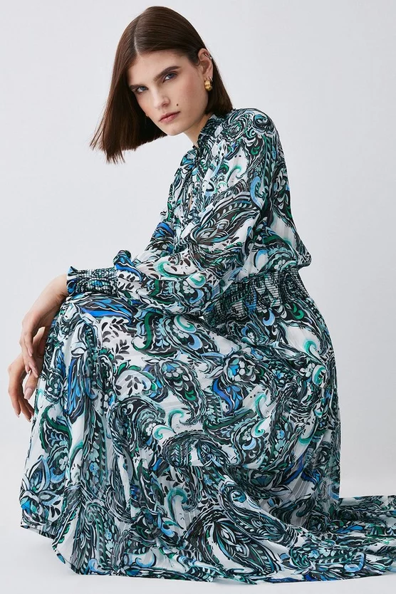 Best deal ๐ฅฐ Karen Millen Paisley Shirred Detail Woven Maxi ๐ Dress ๐ 5 Best deal ๐ฅฐ Karen Millen Paisley Shirred Detail Woven Maxi ๐ Dress ๐ - Image 3
