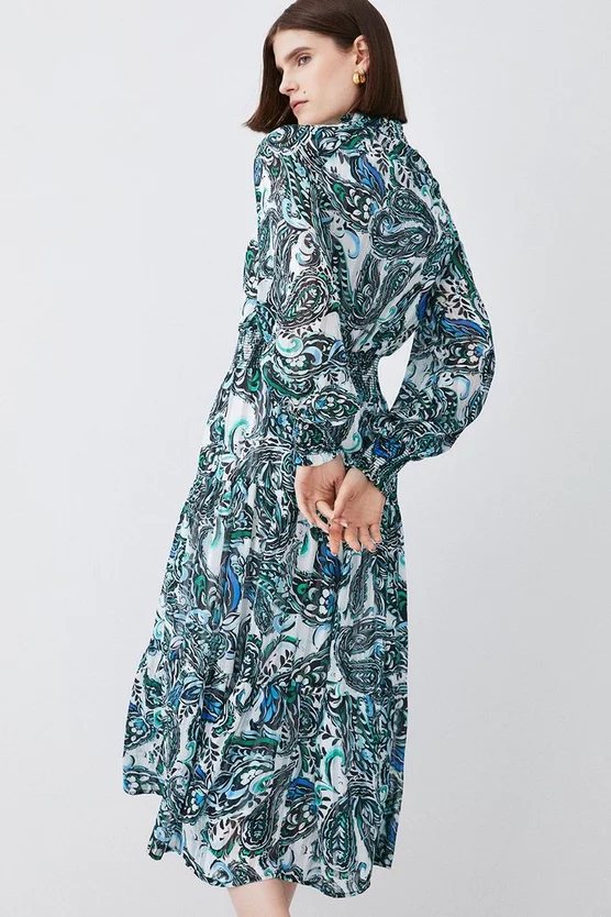 Best deal ๐ฅฐ Karen Millen Paisley Shirred Detail Woven Maxi ๐ Dress ๐ 7 Best deal ๐ฅฐ Karen Millen Paisley Shirred Detail Woven Maxi ๐ Dress ๐ - Image 5