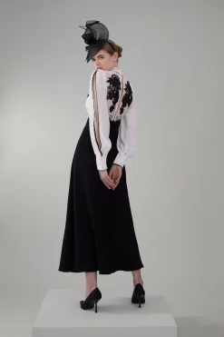 Deals 👍 Karen Millen Lace Embroidered Woven Midi 👗 Dress ✨ -OCCASION DRESSES Sale2023 bkk07852 mono xl 2