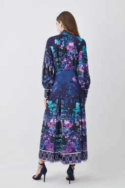 Deals ๐ Karen Millen Boarder Floral Print Satin Woven Midi ๐ Dress ๐ 10 Deals ๐ Karen Millen Boarder Floral Print Satin Woven Midi ๐ Dress ๐ -OCCASION DRESSES Sale2023 bkk07989 purple xl 2
