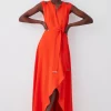 Wholesale ๐ Karen Millen Tall Compact Stretch Viscose Waterfall Midi ๐ Dress ๐งจ 1 Wholesale ๐ Karen Millen Tall Compact Stretch Viscose Waterfall Midi ๐ Dress ๐งจ -OCCASION DRESSES Sale2023 bkk08006 red20orange xl