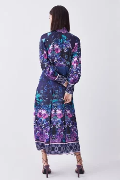 Best Pirce โค๏ธ Karen Millen Petite Boarder Floral Print Satin Woven Midi ๐ Dress ๐ 10 Best Pirce โค๏ธ Karen Millen Petite Boarder Floral Print Satin Woven Midi ๐ Dress ๐ -OCCASION DRESSES Sale2023 bkk08007 purple xl 2