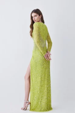 Best deal ๐ Karen Millen Crystal Embellished Draped Front Maxi ๐ Dress ๐ฅ 10 Best deal ๐ Karen Millen Crystal Embellished Draped Front Maxi ๐ Dress ๐ฅ -OCCASION DRESSES Sale2023 bkk08104 apple20green xl 2