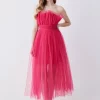 Best Pirce 🤩 Karen Millen Corseted Tulle Woven Midi 👗 Dress 🛒 1 Best Pirce 🤩 Karen Millen Corseted Tulle Woven Midi 👗 Dress 🛒 -OCCASION DRESSES Sale2023 bkk08106 hot20pink xl