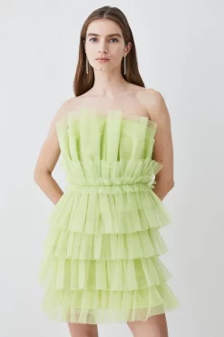 Best reviews of ๐ฏ Karen Millen Layered Tulle Woven Mini ๐ Dress ๐
