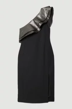 Outlet ⌛ Karen Millen Geo Jacquard Contrast Ruffle Pencil Midi 👗 Dress 👍 10 Outlet ⌛ Karen Millen Geo Jacquard Contrast Ruffle Pencil Midi 👗 Dress 👍 -OCCASION DRESSES Sale2023 bkk08242 black xl 3