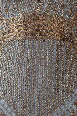 Best Sale ✨ Karen Millen Petite Beaded Fringed Woven Maxi 👗 Dress 🛒 -OCCASION DRESSES Sale2023 bkk08261 sage xl 5