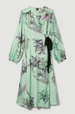 Cheapest โจ Karen Millen Plus Size Floral ๐จ Hammered Satin Woven Wrap Midi ๐ Dress ๐ฏ 11 Cheapest โจ Karen Millen Plus Size Floral ๐จ Hammered Satin Woven Wrap Midi ๐ Dress ๐ฏ -OCCASION DRESSES Sale2023 bkk08265 green xl 3