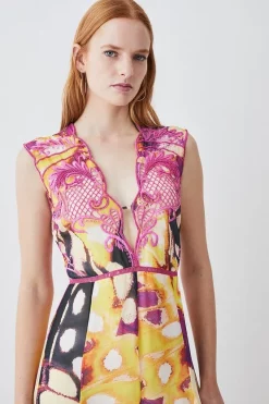 Flash Sale ๐ Karen Millen Floral Applique Kimono Woven Maxi ๐ Dress ๐ 13 Flash Sale ๐ Karen Millen Floral Applique Kimono Woven Maxi ๐ Dress ๐ -OCCASION DRESSES Sale2023 bkk08319 multi xl 4