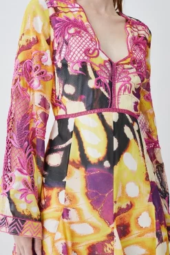 Cheap ❤️ Karen Millen Floral Applique Woven Midi 👗 Dress 🌟 -OCCASION DRESSES Sale2023 bkk08320 multi xl 5