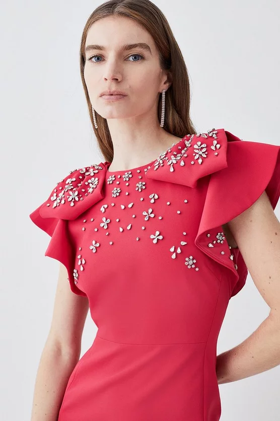 Budget ๐ฏ Karen Millen Embellished Stretch Woven Midi ๐ Dress โ๏ธ 4 Budget ๐ฏ Karen Millen Embellished Stretch Woven Midi ๐ Dress โ๏ธ - Image 2