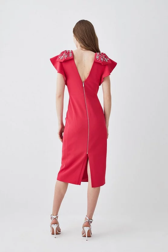 Budget ๐ฏ Karen Millen Embellished Stretch Woven Midi ๐ Dress โ๏ธ 5 Budget ๐ฏ Karen Millen Embellished Stretch Woven Midi ๐ Dress โ๏ธ - Image 3