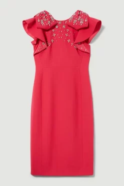 Budget ๐ฏ Karen Millen Embellished Stretch Woven Midi ๐ Dress โ๏ธ 12 Budget ๐ฏ Karen Millen Embellished Stretch Woven Midi ๐ Dress โ๏ธ -OCCASION DRESSES Sale2023 bkk08354 hot20pink xl 3