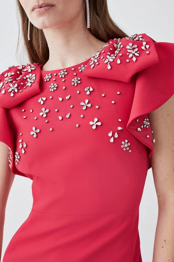 Budget ๐ฏ Karen Millen Embellished Stretch Woven Midi ๐ Dress โ๏ธ 7 Budget ๐ฏ Karen Millen Embellished Stretch Woven Midi ๐ Dress โ๏ธ - Image 5