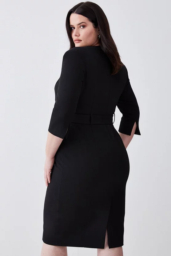 Promo โ Karen Millen Plus Size Structured Crepe Strong Shoulder Midi ๐ Dress ๐งจ 5 Promo โ Karen Millen Plus Size Structured Crepe Strong Shoulder Midi ๐ Dress ๐งจ - Image 3