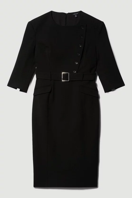 Promo โ Karen Millen Plus Size Structured Crepe Strong Shoulder Midi ๐ Dress ๐งจ 6 Promo โ Karen Millen Plus Size Structured Crepe Strong Shoulder Midi ๐ Dress ๐งจ - Image 4