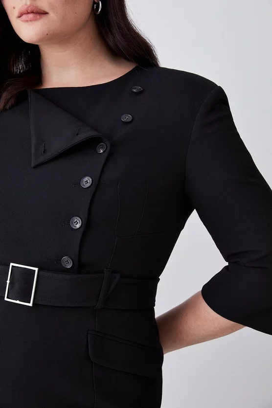 Promo โ Karen Millen Plus Size Structured Crepe Strong Shoulder Midi ๐ Dress ๐งจ 7 Promo โ Karen Millen Plus Size Structured Crepe Strong Shoulder Midi ๐ Dress ๐งจ - Image 5