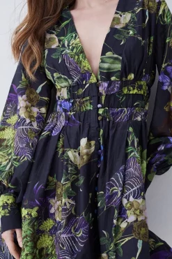 Cheap 🌟 Karen Millen Silk Cotton Botanica Floral Woven Short 👗 Dress 🥰 -OCCASION DRESSES Sale2023 bkk08652 floral xl 4