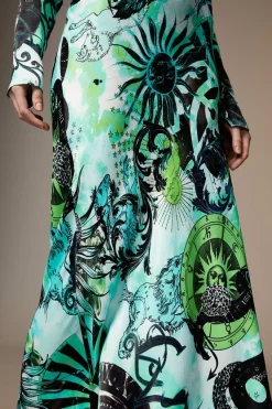 Outlet 🤩 Karen Millen Petite British Museum Star Mapped Batwing 👗 Dress 🛒 9 Outlet 🤩 Karen Millen Petite British Museum Star Mapped Batwing 👗 Dress 🛒 -OCCASION DRESSES Sale2023 bkk08807 green xl 1