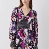 Best reviews of 🤩 Karen Millen Butterfly Plunge Neck Woven Mini 👗 Dress 🧨