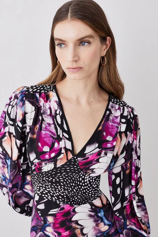 Best reviews of ๐คฉ Karen Millen Butterfly Plunge Neck Woven Mini ๐ Dress ๐งจ 4 Best reviews of ๐คฉ Karen Millen Butterfly Plunge Neck Woven Mini ๐ Dress ๐งจ - Image 2