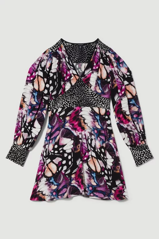 Best reviews of ๐คฉ Karen Millen Butterfly Plunge Neck Woven Mini ๐ Dress ๐งจ 6 Best reviews of ๐คฉ Karen Millen Butterfly Plunge Neck Woven Mini ๐ Dress ๐งจ - Image 4