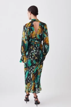 Discount 🛒 Karen Millen Petite Metallic Iridescent Column Midi 👗 Dress ✔️ -OCCASION DRESSES Sale2023 bkk08991 green xl 2