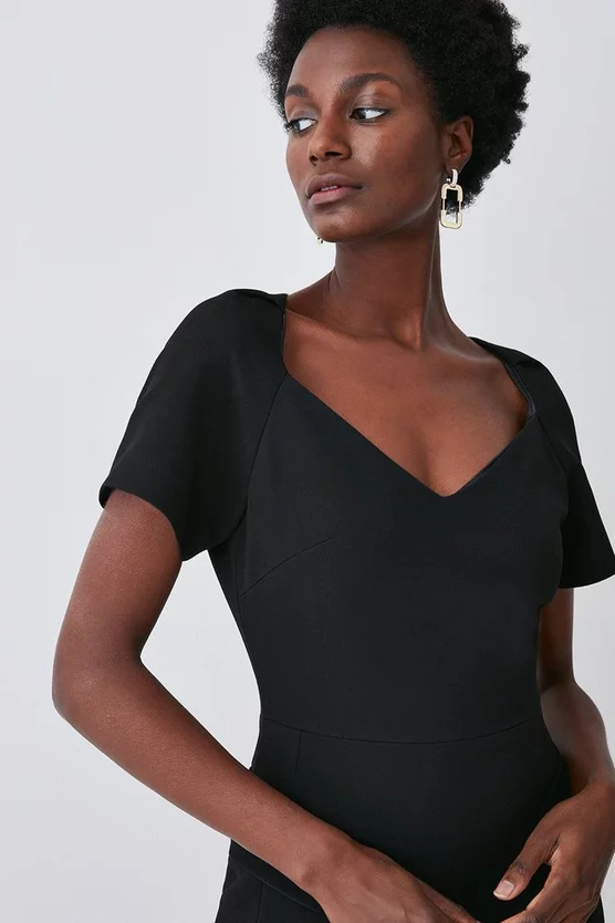 Cheap ๐ Karen Millen Structured Crepe Square Neck Midi ๐ Dress ๐ 5 Cheap ๐ Karen Millen Structured Crepe Square Neck Midi ๐ Dress ๐ - Image 3