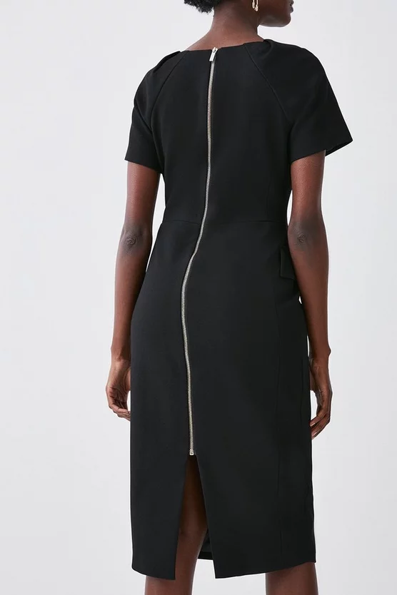 Cheap ๐ Karen Millen Structured Crepe Square Neck Midi ๐ Dress ๐ 7 Cheap ๐ Karen Millen Structured Crepe Square Neck Midi ๐ Dress ๐ - Image 5