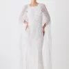 Wholesale ๐คฉ Karen Millen Petite Premium Embellished Caped Maxi ๐ Dress โ๏ธ 1 Wholesale ๐คฉ Karen Millen Petite Premium Embellished Caped Maxi ๐ Dress โ๏ธ -OCCASION DRESSES Sale2023 bkk09251 ivory xl