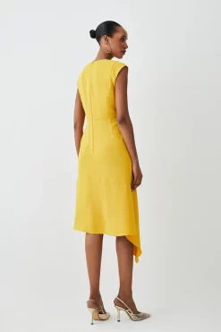 Flash Sale ๐งจ Karen Millen Soft Tailored Key Hole Cap Sleeve High Low Midi ๐ Dress โ 11 Flash Sale ๐งจ Karen Millen Soft Tailored Key Hole Cap Sleeve High Low Midi ๐ Dress โ -OCCASION DRESSES Sale2023 bkk09722 marigold xl 2