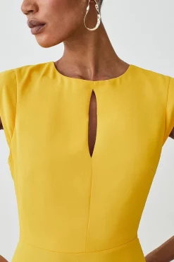 Flash Sale ๐งจ Karen Millen Soft Tailored Key Hole Cap Sleeve High Low Midi ๐ Dress โ 13 Flash Sale ๐งจ Karen Millen Soft Tailored Key Hole Cap Sleeve High Low Midi ๐ Dress โ -OCCASION DRESSES Sale2023 bkk09722 marigold xl 5